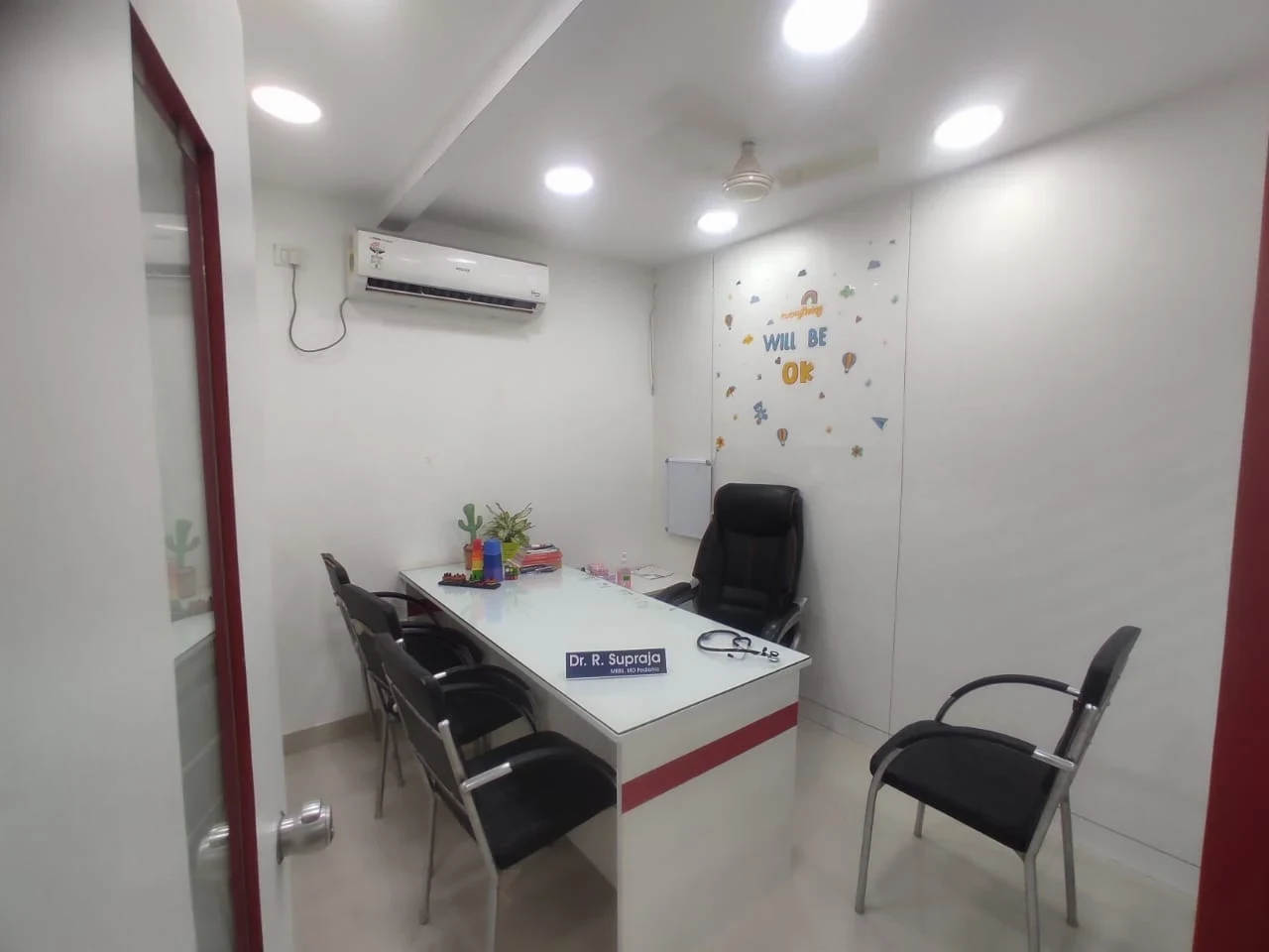 Pediatric consultation room at Juniors Children's Clinic