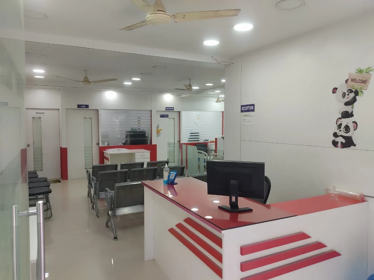 Reception area at Juniors Children's Clinic