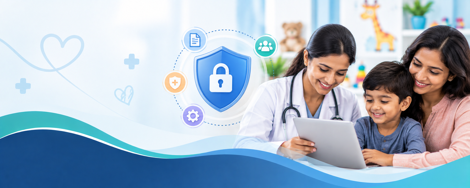 Healthcare data privacy and secure patient information concept