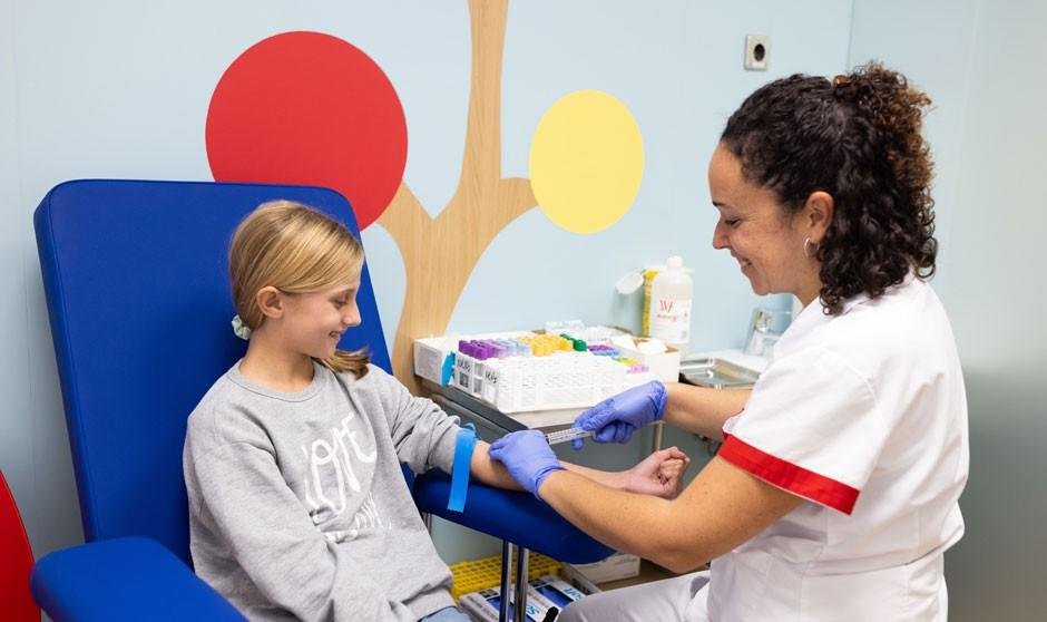 Child blood test and diagnostic services at Juniors Children's Clinic in Beeramguda